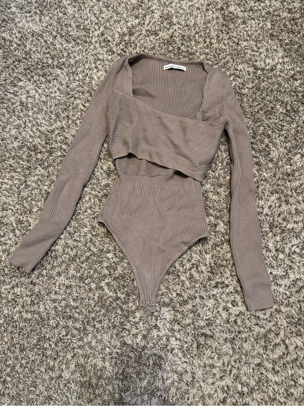 Abercrombie Wrap Front Bodysuit Sweater Women’s Size Small